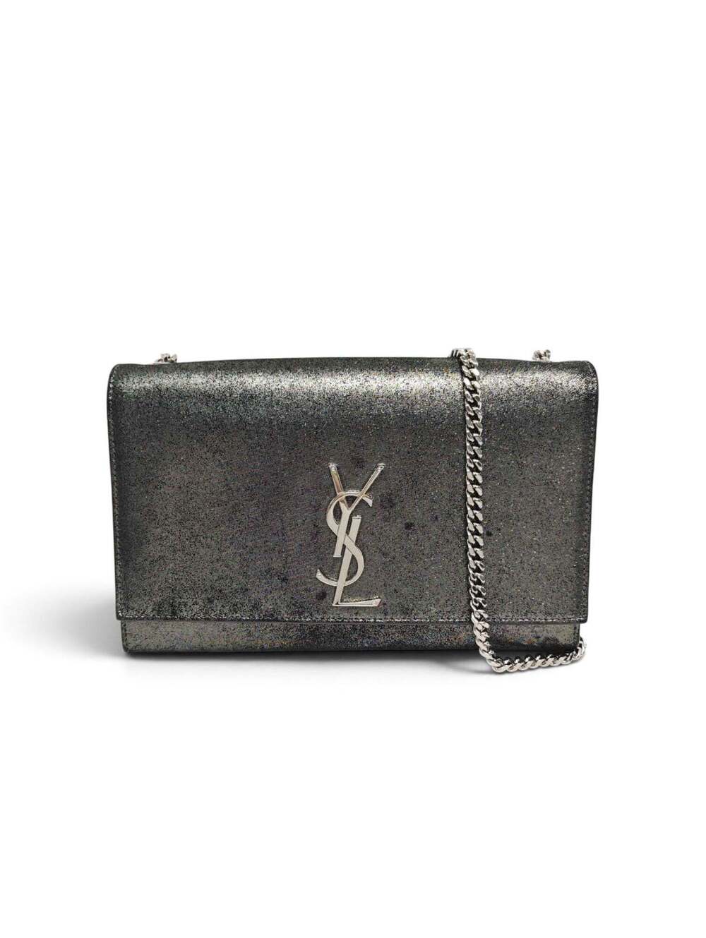 Saint Laurent YSL Kate Medium Metallic Leather Chain Shoulder Bag